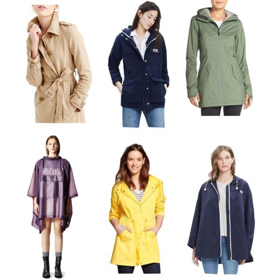 Rain Jacket Polyvore Set