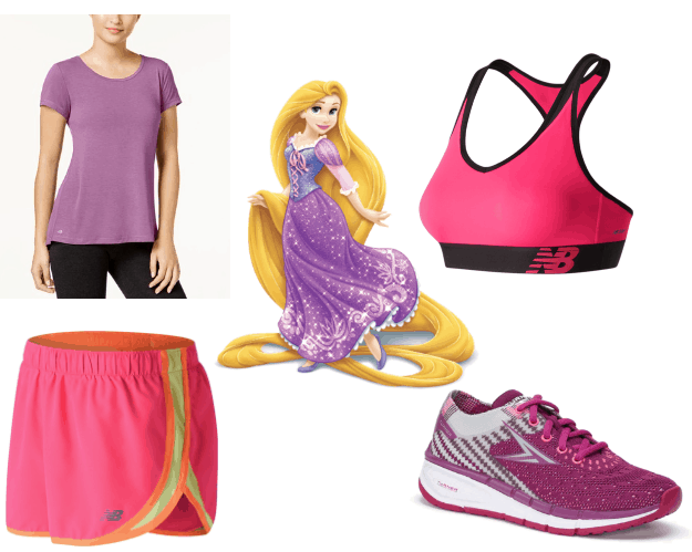 purple workout outfit
