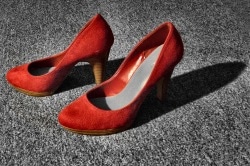 Red high heels
