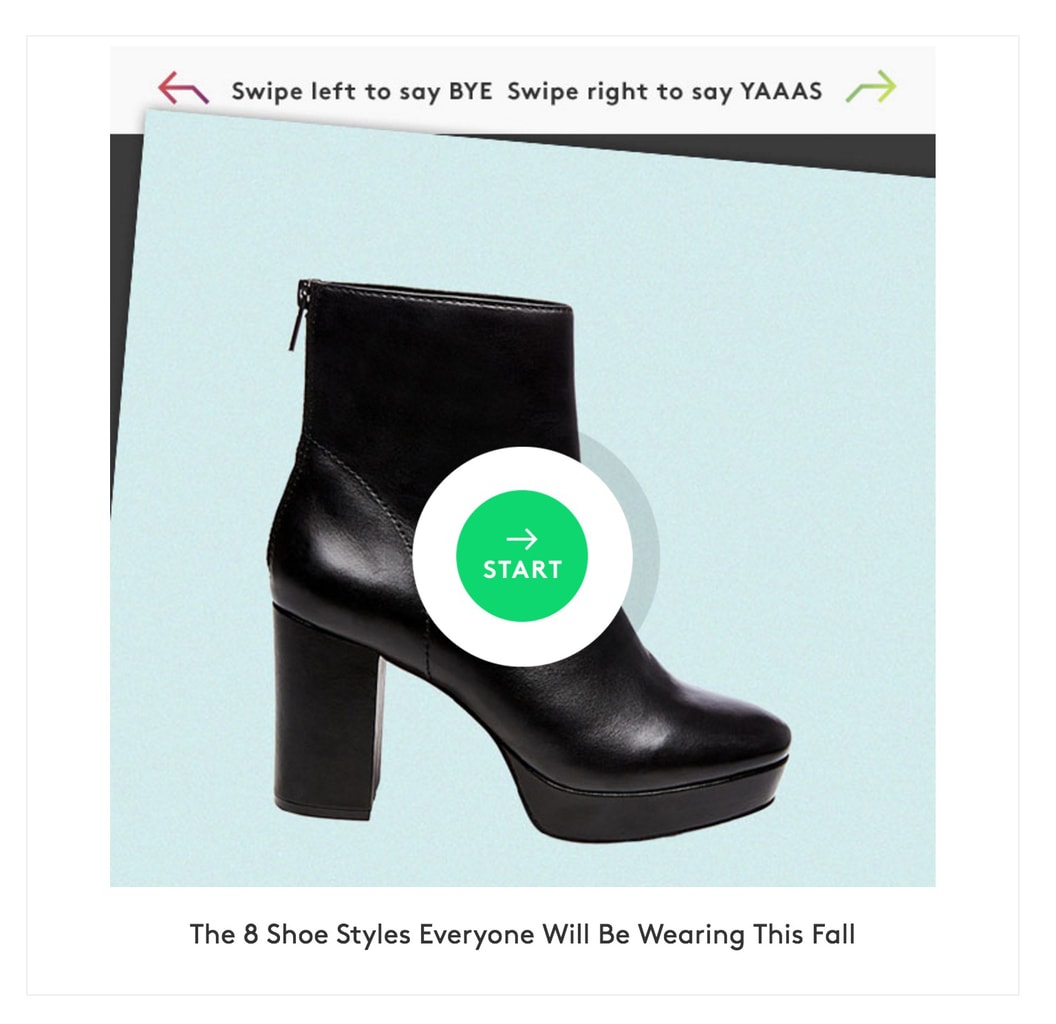 Refinery29 Shoe Shopping Deck