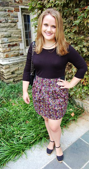 A college fashionista from Rhodes College - campus street style