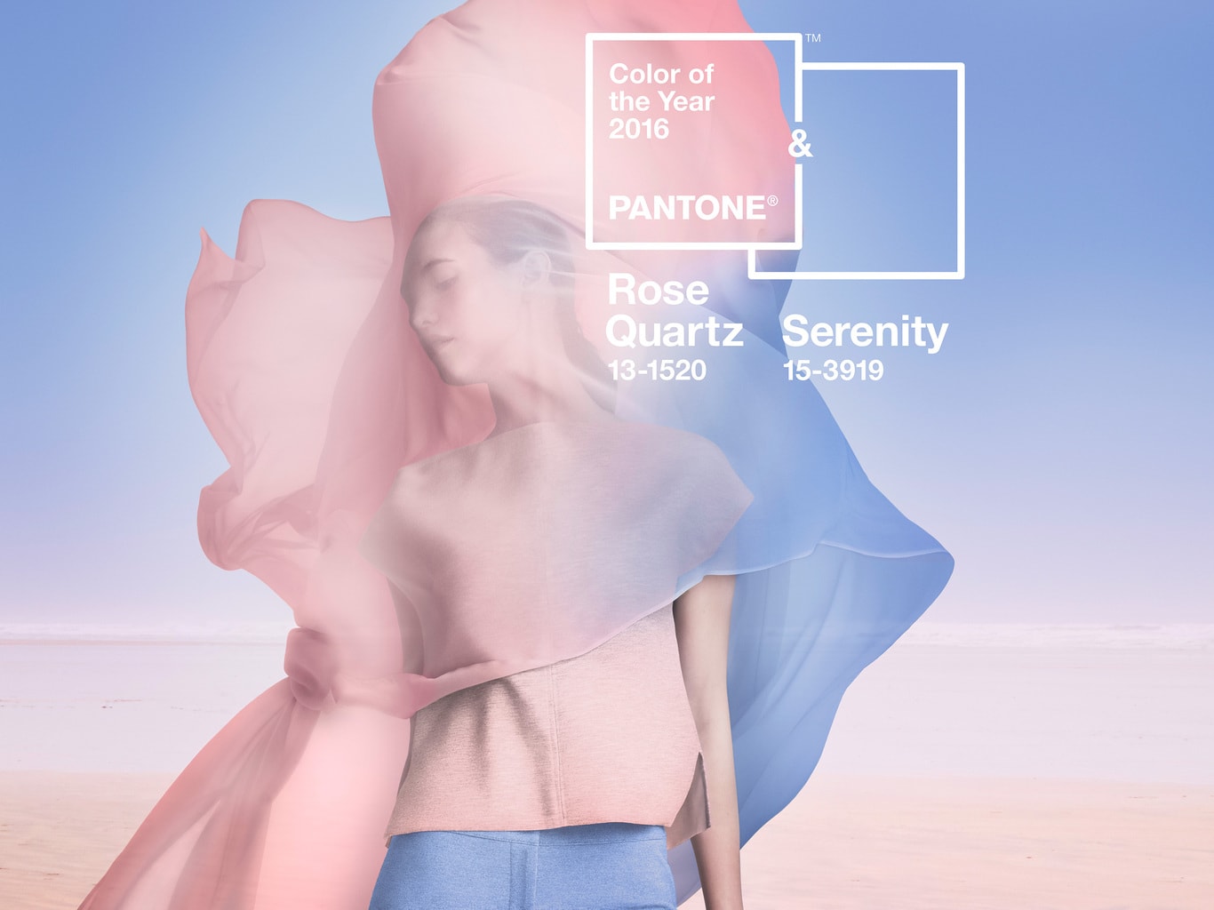 Pantone colors of the year 2016: Rose Quartz and Serenity