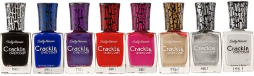 Sally Hansen Crackle Overcoat Nail Polish Bottles