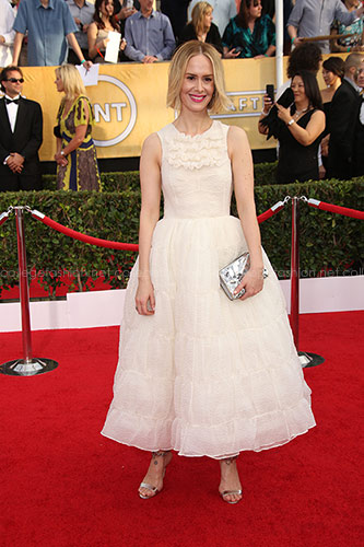 Sarah Paulson in Rochas at the 2014 SAG Awards