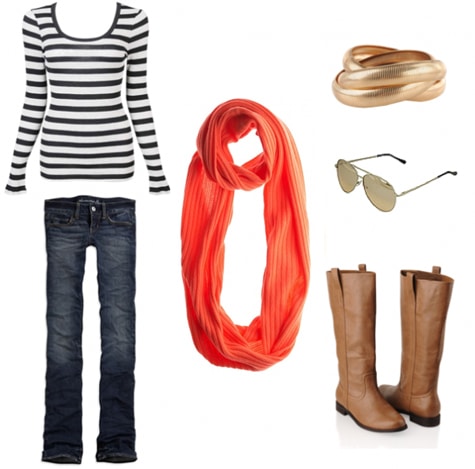 How to wear a scarf for a cute daytime outfit