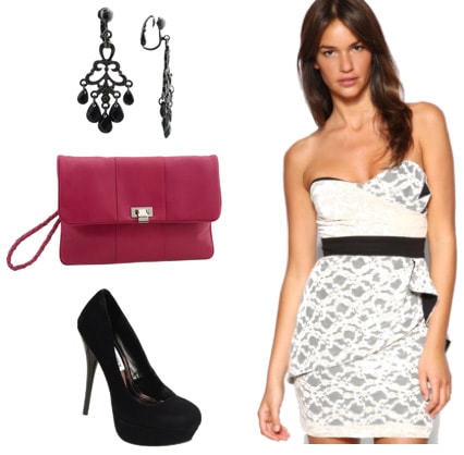 Lace Dress outfit inspired by Scarlett Johansson at the MTV Movie Awards