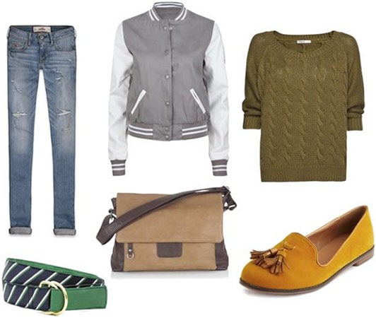 Preppy schoolwear outfit 1