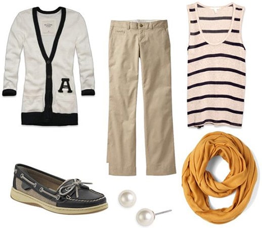 Preppy schoolwear outfit 3