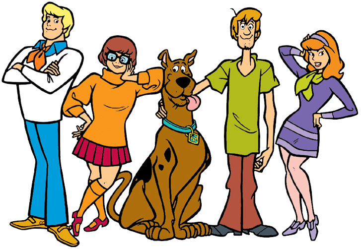 scooby-doo main characters: scooby-doo daphne velma shaggy fred