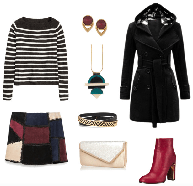 Class to Night Out: Black and White Striped Sweater - College Fashion