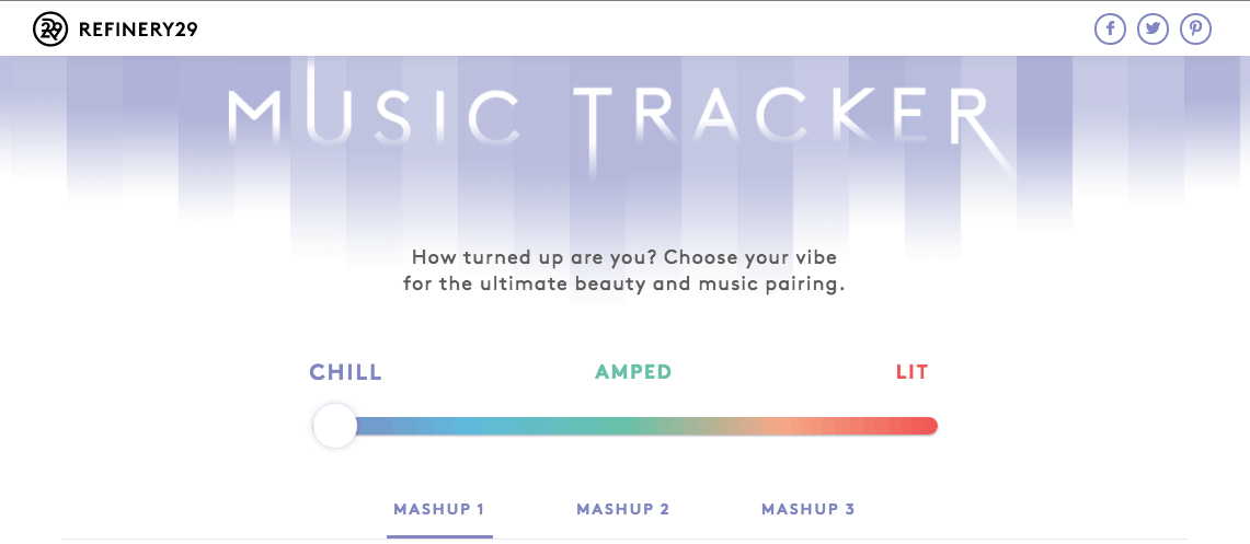 Refinery29 Music Tracker