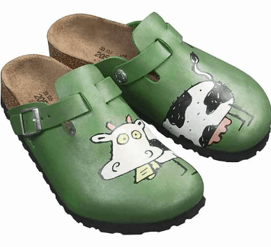 Cow Birkenstocks