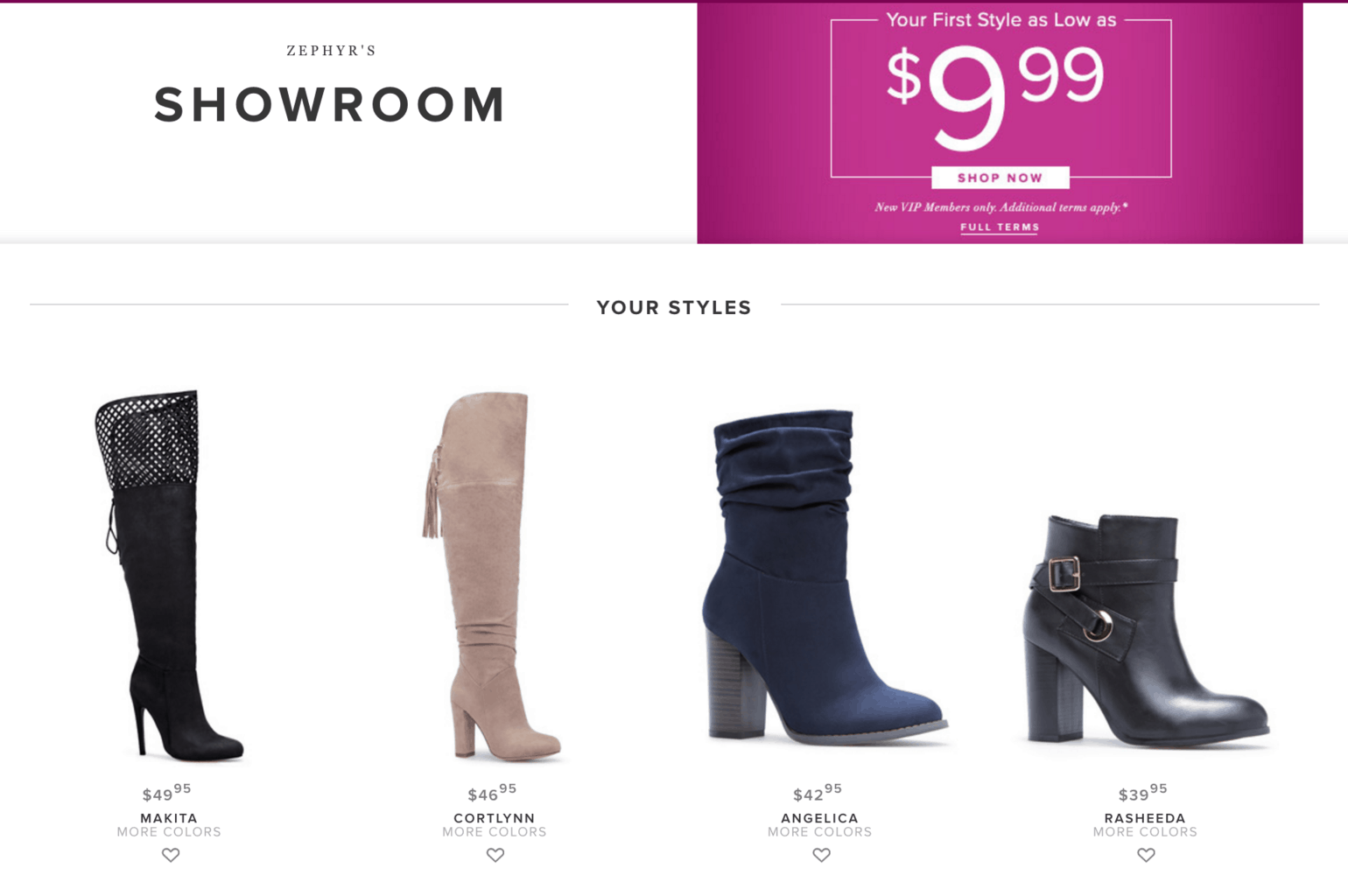 My Shoedazzle showroom