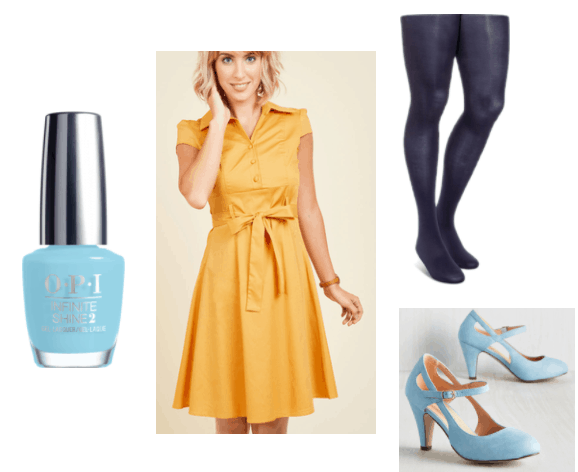 Light Blue OPI outfit