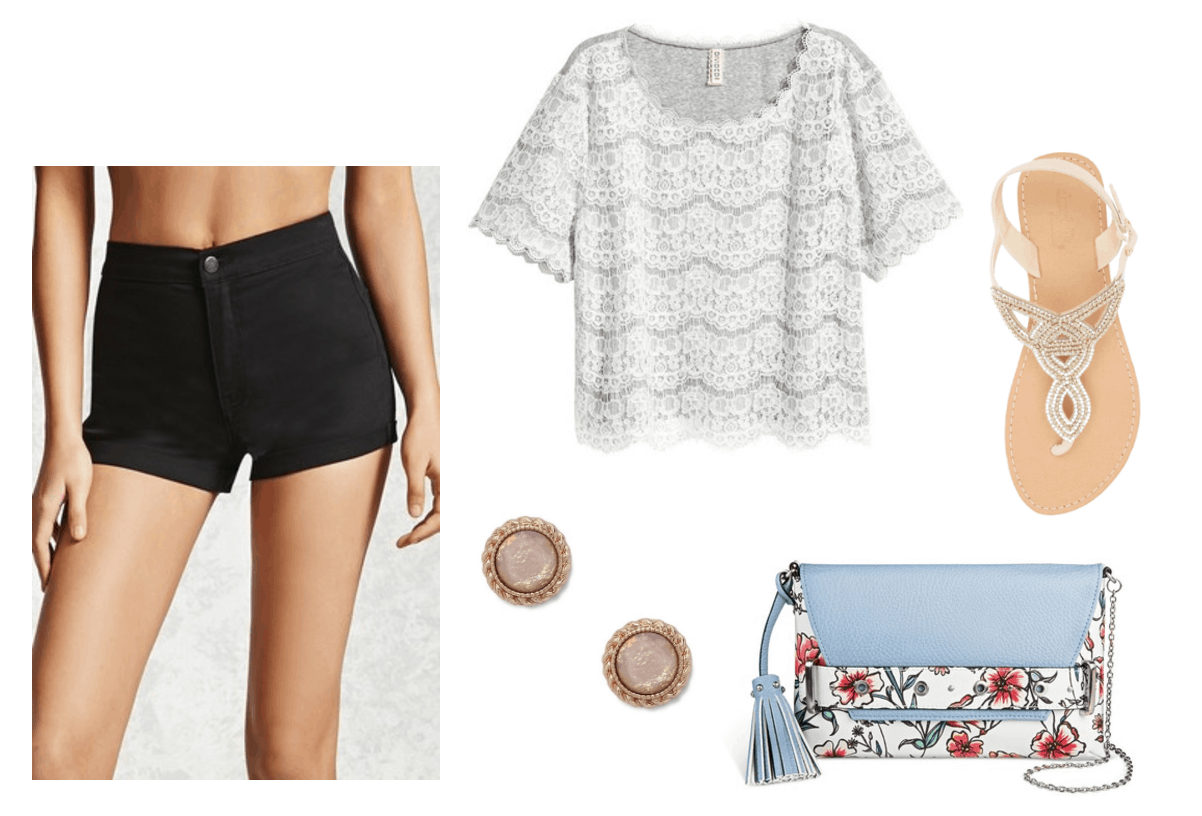 Outfits Under $100 - 1 Pair of Shorts, 3 Ways - College Fashion