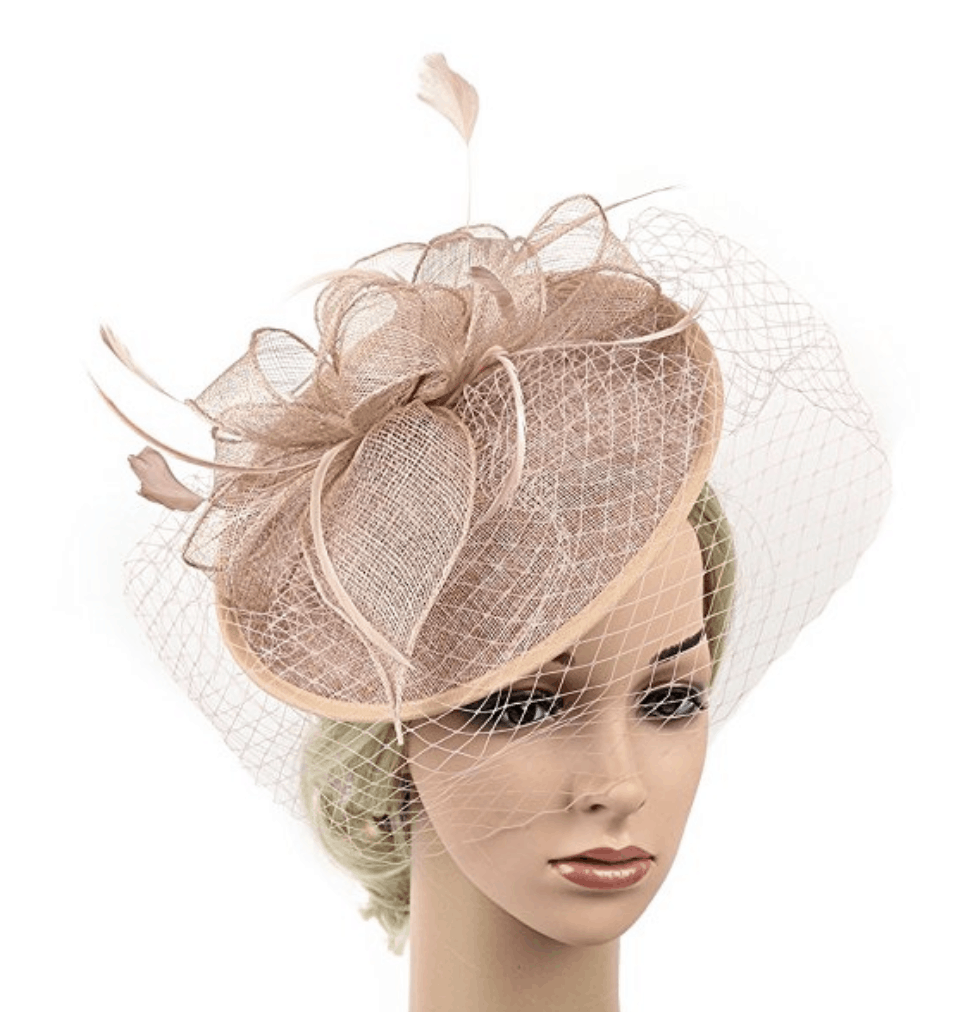 Pink fascinator