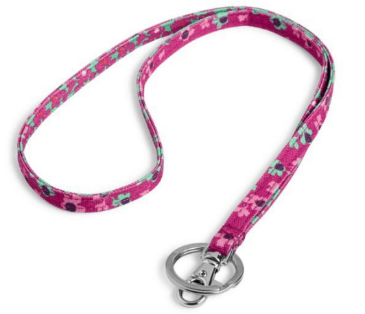 Internship essentials: Stylish lanyard by Vera Bradley in pink for your ID card