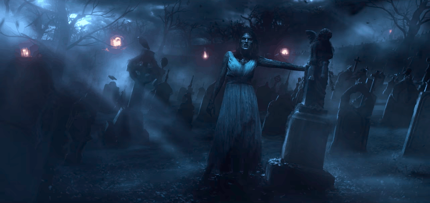 Graveyard scene from Taylor Swift's LWYMMD