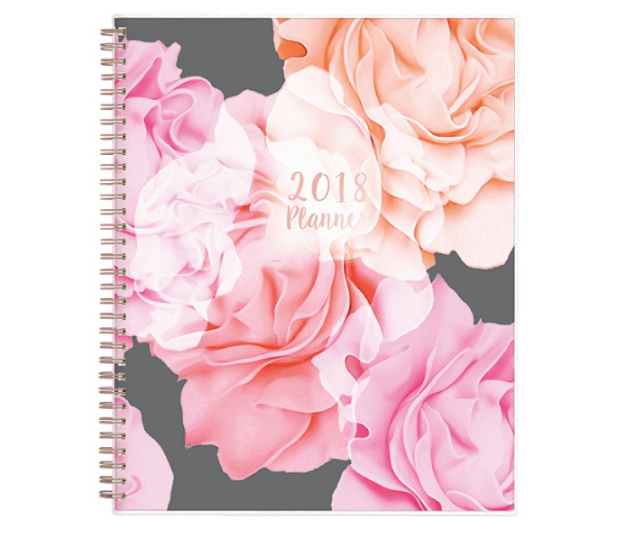 Best 2018 planners and agendas: Eco friendly recycled planner with rose cover
