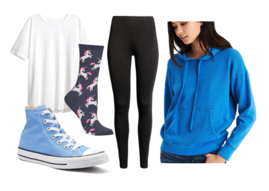 An outfit of mood-boosting clothes