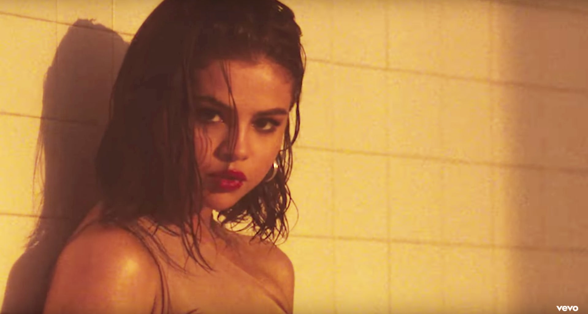 Selena Gomez in the music video for Wolves