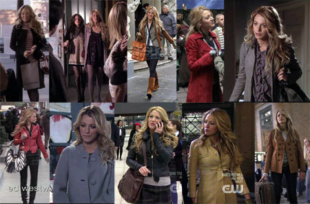 Serena Van Der Woodsen's Jackets on Gossip Girl