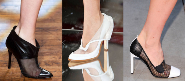 Sheerblocked heels trend
