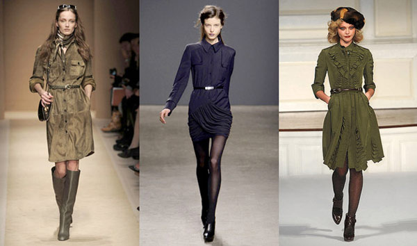 Shirtdresses on the runway