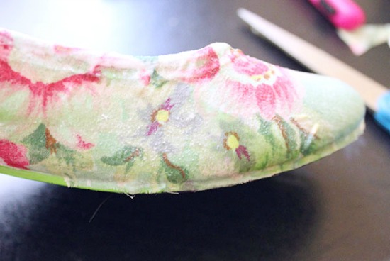 DIY floral flats: Step 5