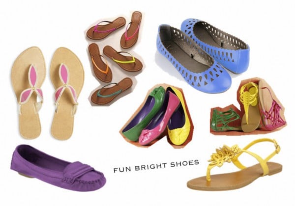 Colorful footwear under 25 dollars
