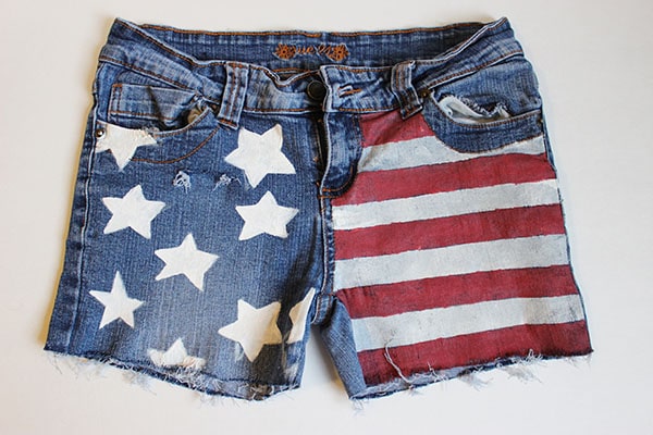 DIY American Flag Shorts - College Fashion