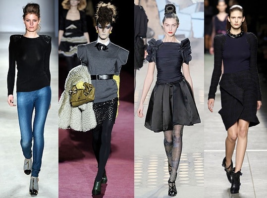 Strong shoulders are a fall 2009 fashion trend