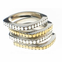 Silver and gold bracelets - mixed metals