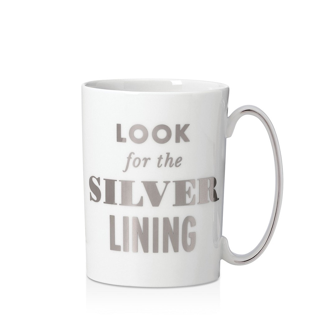 Kate Spade Always Look for the Silver Lining mug