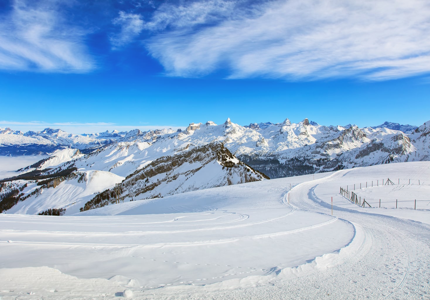 Ski slopes