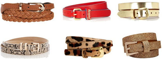 Skinny belts