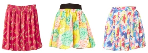 Flirty skirts