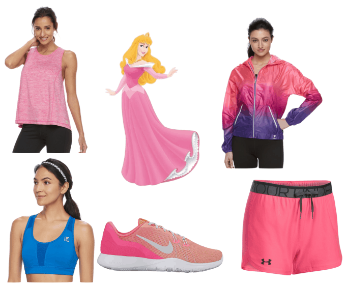Princess Aurora Inspired Workout Outfit