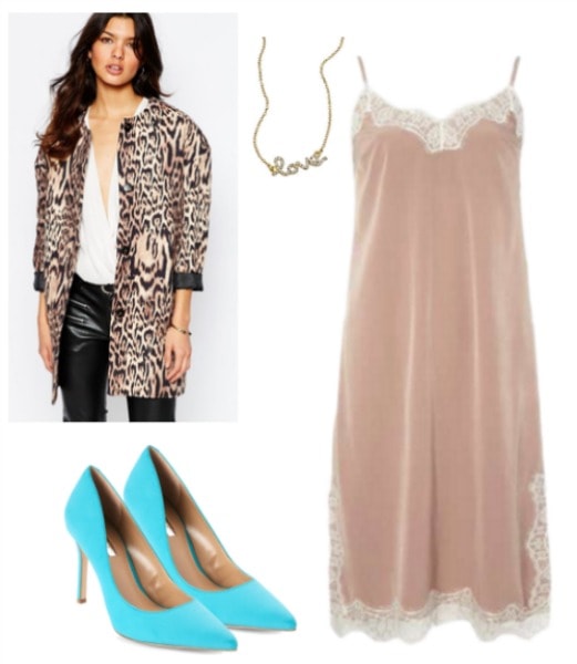 carrie bradshaw inspired slip dress outfit