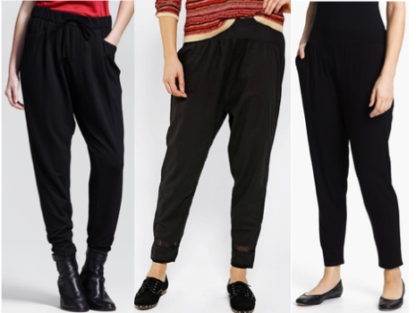Slouchy black pants