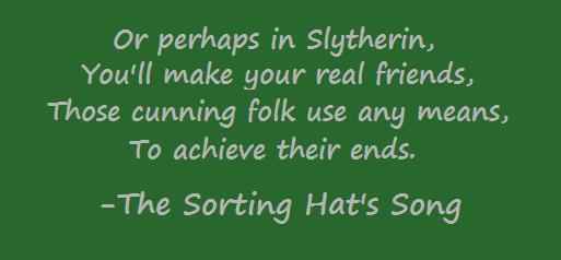 Slytherin Sorting Hat Song