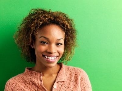 Smiling young woman