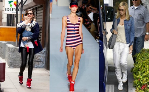 Sneaker Wedges Runway and Celebs