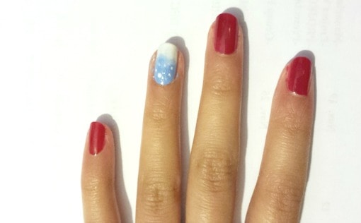 8. "Glittery Snowfall" Nail Design - wide 5