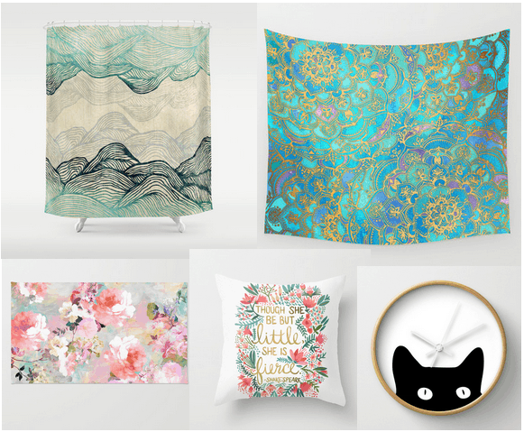 Home decor items you can buy on Society6