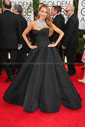 Sofia Vergara in Zac Posen at the 2014 Golden Globes