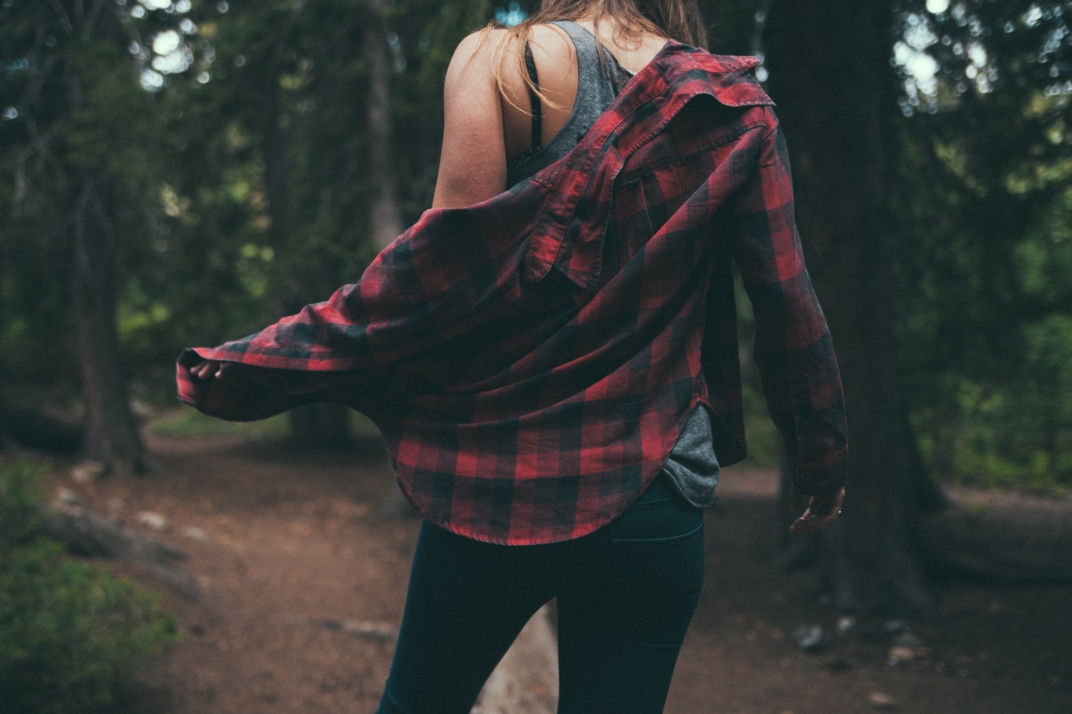 Plaid grunge outfit