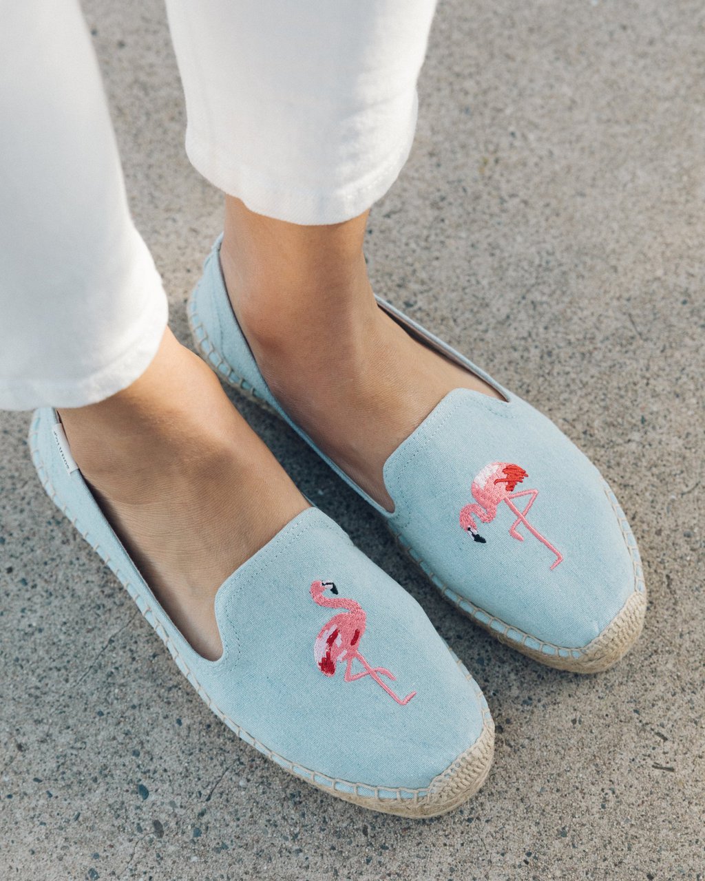 Soludos flamingo espadrilles