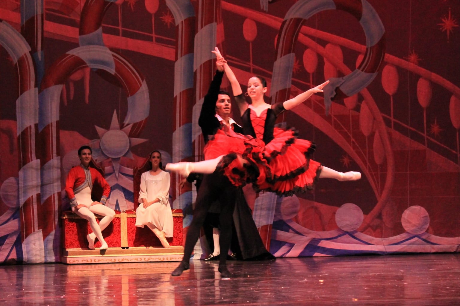 Spanish Dancers in The Nutcracker ballet