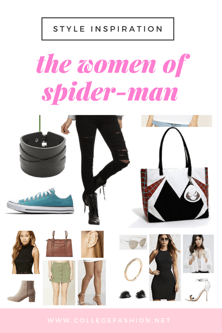 Spider Man fashion: Outfits inspired by Mary Jane style, Gwen Stacy style, Felicia Hardy Black Cat style